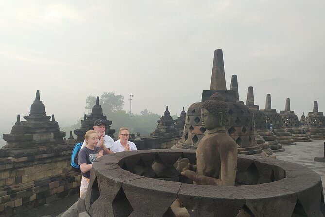 From Semarang port: Borobudur Temple excursion - Cruise Ship Traveler - Candi Mendut (Mendut): why the older temple still feels alive